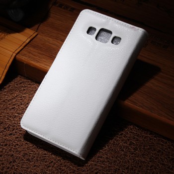 Чехол портмоне подставка на магнитной защелке для Samsung Galaxy A5 Белый