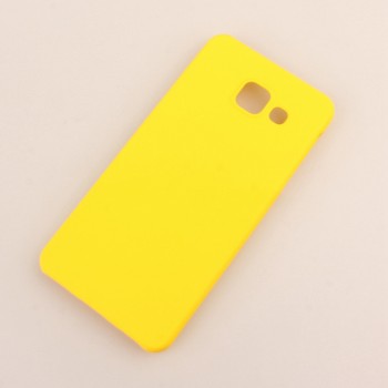 Пластиковый непрозрачный матовый чехол для Samsung Galaxy A3 (2016) Желтый