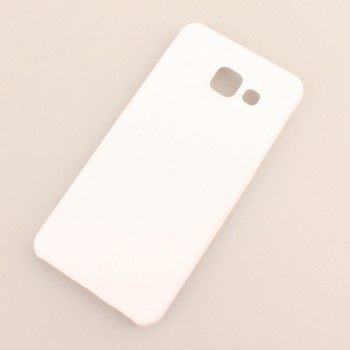 Пластиковый непрозрачный матовый чехол для Samsung Galaxy A3 (2016) Белый