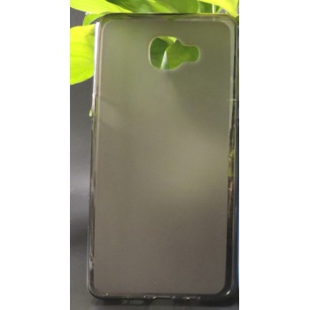 Силиконовый матовый полупрозрачный чехол для Samsung Galaxy A9 Черный