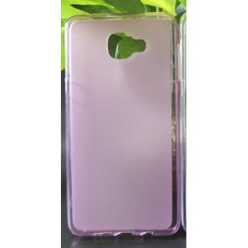 Силиконовый матовый полупрозрачный чехол для Samsung Galaxy A9 Розовый