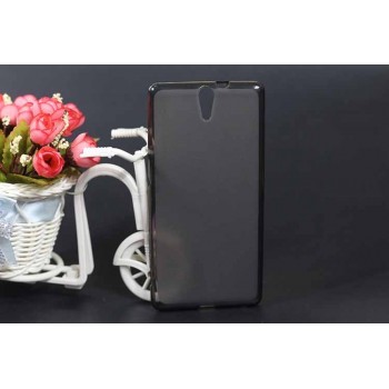 Силиконовый матовый полупрозрачный чехол для Sony Xperia C5 Ultra Dual Черный