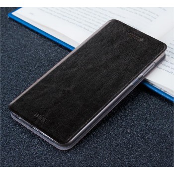Чехол горизонтальная книжка подставка на силиконовой основе для Xiaomi Mi5S Черный
