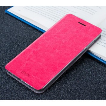 Чехол горизонтальная книжка подставка на силиконовой основе для Xiaomi Mi5S Розовый