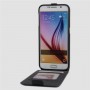 Чехол вертикальная книжка на силиконовой основе с отсеком для карт на магнитной защелке для Samsung Galaxy S6, цвет Белый