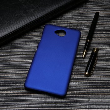 Пластиковый непрозрачный матовый чехол для Microsoft Lumia 650  Синий