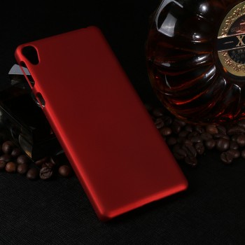 Пластиковый непрозрачный матовый чехол для Sony Xperia E5  Красный