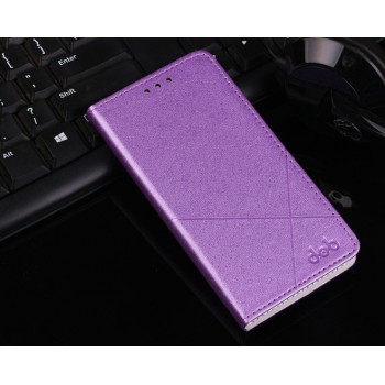 Чехол горизонтальная книжка подставка текстура Линии на пластиковой основе с отсеком для карт для Meizu Pro 6 Plus  Фиолетовый