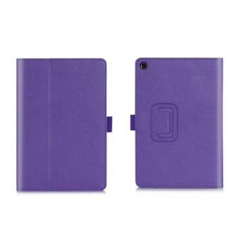 Глянцевый водоотталкивающий чехол книжка подставка с рамочной защитой экрана, крепежом для стилуса, отсеком для карт и поддержкой кисти для ASUS ZenPad 3 8.0 Z581KL  Фиолетовый
