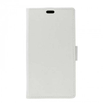 Чехол портмоне подставка для Acer Liquid Zest Plus с магнитной защелкой и отделениями для карт Белый