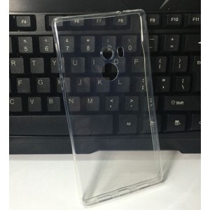 Силиконовый глянцевый транспарентный чехол для Xiaomi Mi Mix