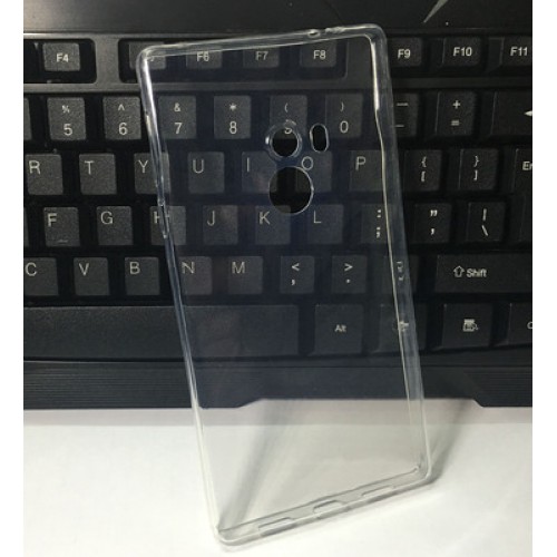 Силиконовый глянцевый транспарентный чехол для Xiaomi Mi Mix