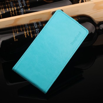 Глянцевый водоотталкивающий чехол вертикальная книжка на силиконовой основе на дизайнерской магнитной защелке для Xiaomi Mi Mix Синий