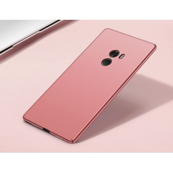 Пластиковый непрозрачный матовый чехол с улучшенной защитой элементов корпуса для Xiaomi Mi Mix Розовый