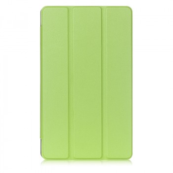 Сегментарный чехол книжка подставка на непрозрачной поликарбонатной основе с магнитной защелкой для Lenovo Tab 3 8 Plus Зеленый