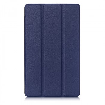 Сегментарный чехол книжка подставка на непрозрачной поликарбонатной основе с магнитной защелкой для Lenovo Tab 3 8 Plus Синий