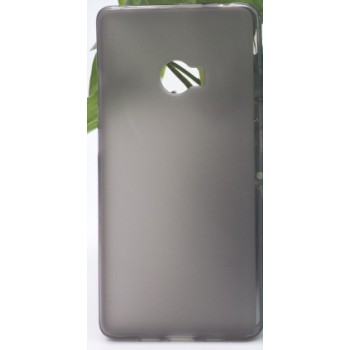 Силиконовый матовый полупрозрачный чехол для Xiaomi Mi Note 2 Черный