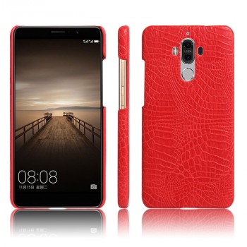 Чехол задняя накладка для Huawei Mate 9 с текстурой кожи крокодила Красный