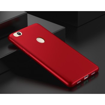 Силиконовый матовый непрозрачный чехол для Xiaomi RedMi 4X  Красный