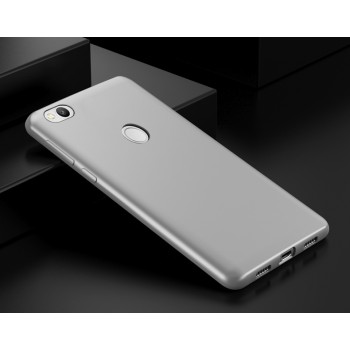 Силиконовый матовый непрозрачный чехол для Xiaomi RedMi 4X  Белый