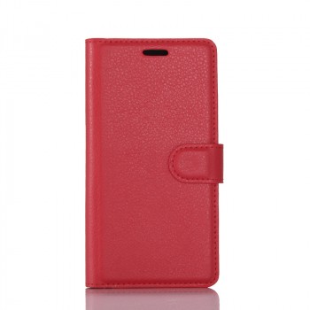 Чехол портмоне подставка для Samsung Galaxy S8 Plus с магнитной защелкой и отделениями для карт Красный