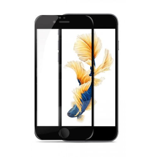 3D полноэкранное ультратонкое износоустойчивое сколостойкое олеофобное защитное стекло для Iphone 6/6s, цвет Черный
