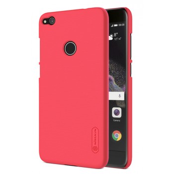 Пластиковый непрозрачный матовый нескользящий премиум чехол для Huawei Honor 8 Lite Красный