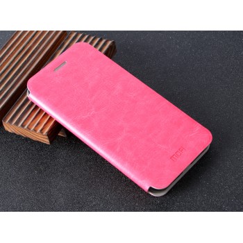 Чехол горизонтальная книжка подставка на силиконовой основе для Huawei P10 Plus Розовый