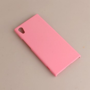 Пластиковый непрозрачный матовый чехол для Sony Xperia XA1 Розовый