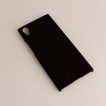 Пластиковый непрозрачный матовый чехол для Sony Xperia XA1 Черный