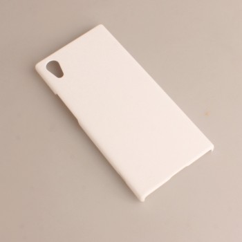 Пластиковый непрозрачный матовый чехол для Sony Xperia XA1 Белый