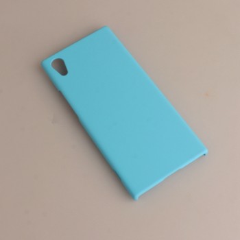 Пластиковый непрозрачный матовый чехол для Sony Xperia XA1 Голубой