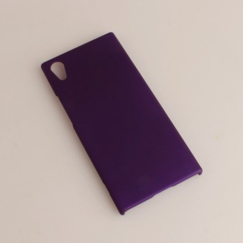 Пластиковый непрозрачный матовый чехол для Sony Xperia XA1 Фиолетовый