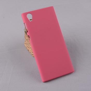 Пластиковый непрозрачный матовый чехол для Sony Xperia XA1 Ultra  Розовый