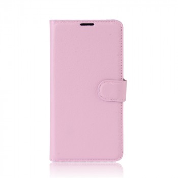 Чехол портмоне подставка для Sony Xperia XA1 Ultra с магнитной защелкой и отделениями для карт Розовый