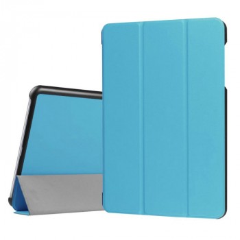 Сегментарный чехол книжка подставка на непрозрачной поликарбонатной основе для Asus ZenPad 3S 10 LTE Голубой