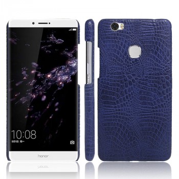 Чехол задняя накладка для Huawei Honor Note 8 с текстурой кожи крокодила Синий