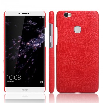Чехол задняя накладка для Huawei Honor Note 8 с текстурой кожи крокодила Красный