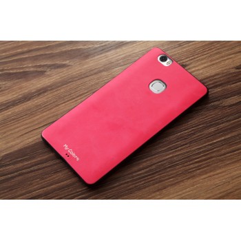 Силиконовый чехол накладка для Huawei Honor Note 8 с текстурой кожи Розовый