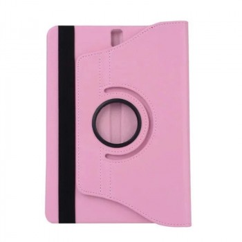 Роторный чехол книжка подставка на непрозрачной поликарбонатной основе с поддержкой кисти для Samsung Galaxy Tab S3 Розовый