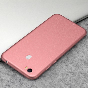 Силиконовый матовый непрозрачный чехол с нескользящим софт-тач покрытием для Huawei Honor Note 8  Розовый