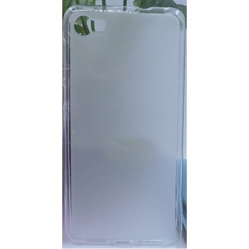 Силиконовый матовый полупрозрачный чехол для Alcatel A5 LED , цвет Белый