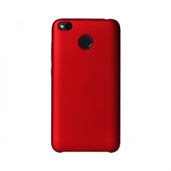 Оригинальный пластиковый непрозрачный матовый чехол для Xiaomi RedMi 4X Красный