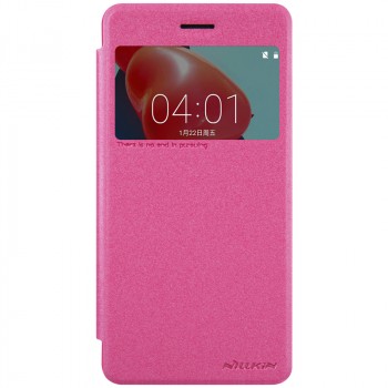 Чехол горизонтальная книжка на пластиковой нескользящей премиум основе для Nokia 6 Пурпурный
