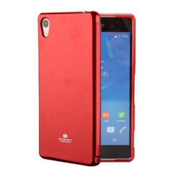 Силиконовый глянцевый непрозрачный чехол для Sony Xperia XA1  Красный