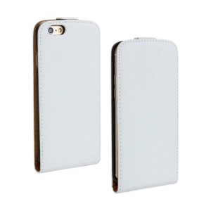 Чехол вертикальная книжка на пластиковой основе на магнитной защелке для Iphone 6/6s Белый