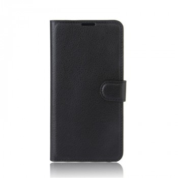 Чехол портмоне подставка на силиконовой основе с отсеком для карт на магнитной защелке для Asus ZenFone Live Черный