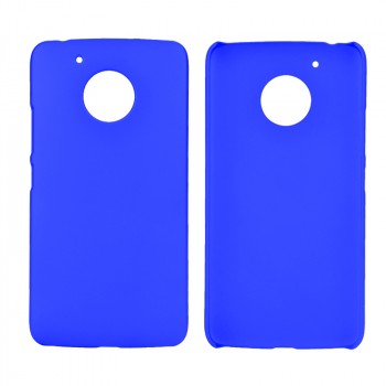 Пластиковый непрозрачный матовый чехол для Lenovo Moto G5  Синий