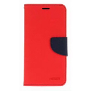 Чехол портмоне подставка на силиконовой основе с отсеком для карт на магнитной защелке для Sony Xperia XA1 Ultra  Красный
