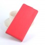 Чехол вертикальная книжка на силиконовой основе с отсеком для карт на магнитной защелке для Meizu M5, цвет Красный